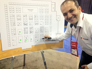 Picking our spot at HostingCon 2013