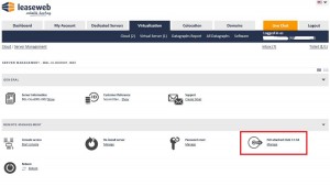 You can use ISOs through the Manage page of each Virtual Server or Leaseweb Cloud instance.