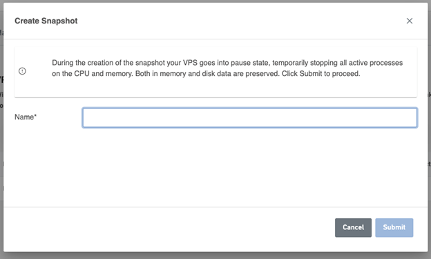 How to create a Snapshot 2 - Leaseweb Blog